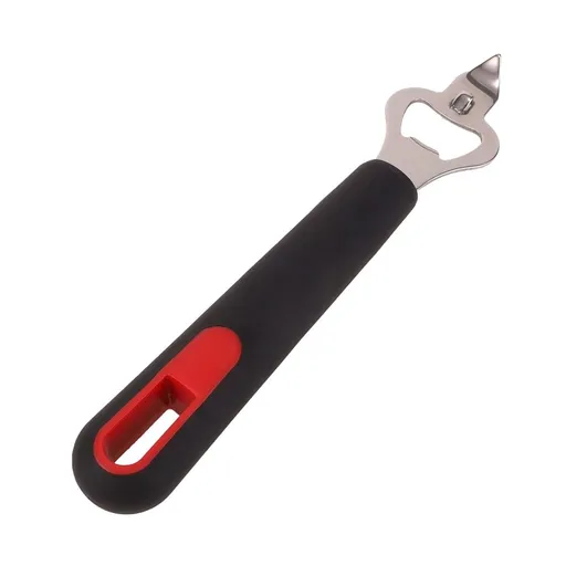 Heavy Duty Can Punch Opener - Professional Stainless Steel Bottle Opener with Anti- Handle, Portable for Home, Camping, Parties & Bartending
