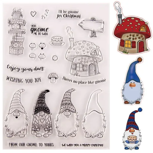 1 Set Christmas DIY Cutting Dies and Stamps Scrapbooking Cutting Machine Stencils Embossing Stencil Template Gifts