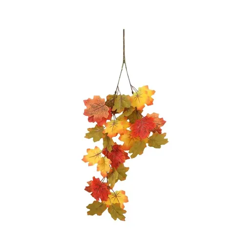 Artificial Maple Leaf Wall Hanging Decorative Vine for Wall, Door, Fireplace, Table Centerpiece and Seasonal Home Decor, 24.02 Inch