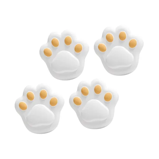 8 Pcs Cat Claw Crash Pad Door Knob Bumper Bumpers Table Cushion Safety Guards Rubber Protectors White Baby Anti-Collision
