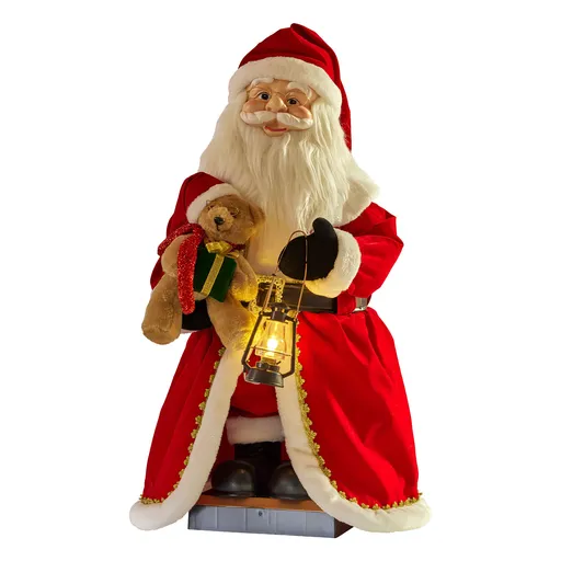 Christabelle 1.1m Musical Led Animated Christmas Santa Claus Lantern Decoration