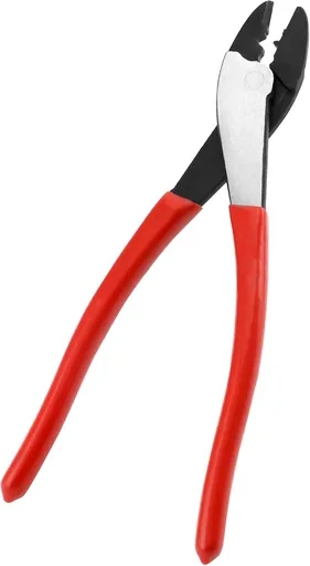 Wire Crimping Tool, 10" Steel Cable Wire Electrical Cutter Crimper Crimping & Cutting Pliers for 10~22 AWG Insulated and Non-Insulated Terminals and Connectors