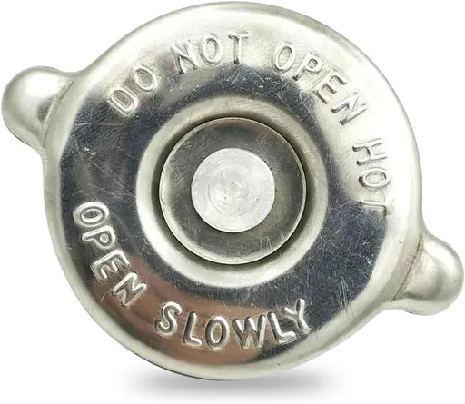 Car Radiator Cap, T16 16 PSI Leak Proof Coolant Reservoir Cover, High Temperature Resistant Anti-rust Cover with Safety Warning Marking, Compatible with Chevy Dodge Avenger Stant (Silver)