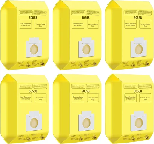6 Pack Vacuum Cleaner Bags it or Kenmore Canister Type C/Q 5055 50555 50557 50558 and Pana·sonic Type C-5 C-18, 200 Series, 400 Series, 600 Series, 700 Series, 800 Series Vacuum By