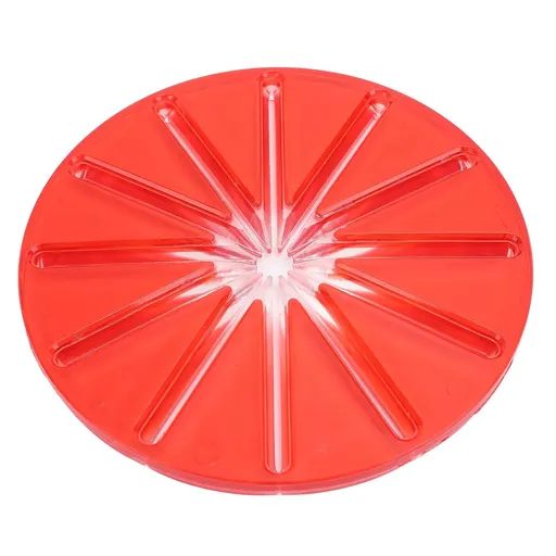 Mixer Splash Guard 6 Line Prevent Spilling Improve Kitchen Efficiency Mixing Bowl Splatter Guard for Kitchen Round Red