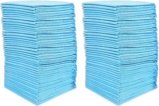 (100 Pads) Ultra Absorbency Pet Toilet Training Pads 18" x 13" Moisture Locking Technology Turns Liquid into Gel - Perfect for Rabbits and Guinea Pigs