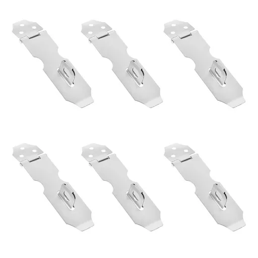 8-Piece Door Lock Hasp and Latch Set for Cabinets, Furniture, Drawers - Secure Home, Office & Outdoor Doors