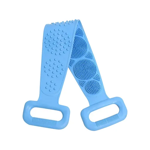 Silicone bath towel, back shower strip, shower magic tool, back rub, men's and women's strong double-sided mud rub