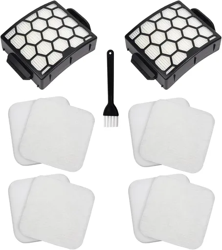 Filter Replacement for Shark LA300 LA301 LA322 LA351 LA500 LA502 LA555 LA360 LA362 LA401 LA455 LA702 Rotator Lift-Away ADV DuoClean PowerFins Upright Vacuum, Part XFFK320 & XHF320 2 HEPA 4 Foam