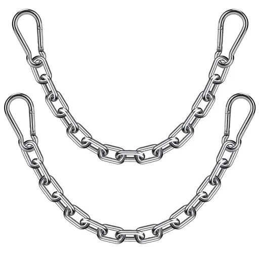 2 Boxing Punching Bag Chain , Stainless Steel Heavy Duty Hanging Chair Chain Kit Hammock Chair Hardware for Indoor Outdoor Playground Swing Set, Hanging Heavy Bag,