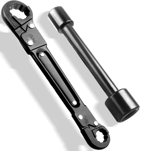 Plumbing Tools, Dual Wrench Kit,Angle Stop Wrench, Plumbing Wrench. Professional Plumbing Toolset For Easy Angle Stop