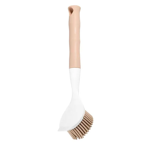 Pot Brush Beige , Comfortable Grip, Effective Cast-Iron Pans