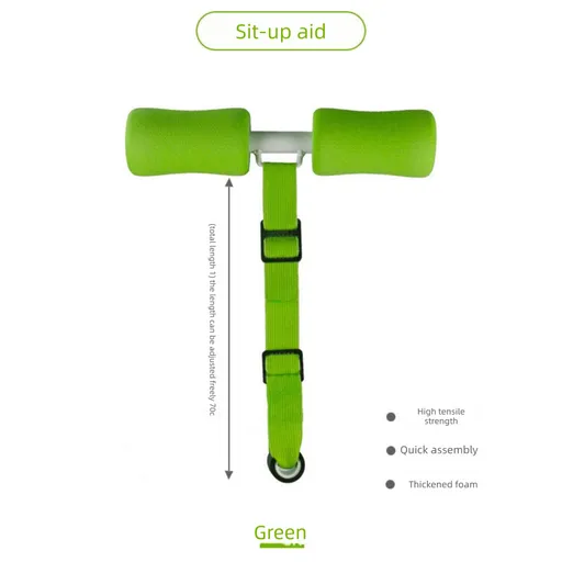 Portable Sit-Up Assistant Bar Door & Bed Anchor Core Trainer Adjustable Ab Workout Equipment Green