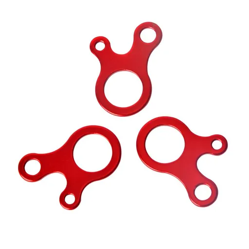 Pack of 6 Aluminum Guyline Wind Rope Buckle Cord Adjuster for Tent Camping Hiking Backpacking Outdoor Activity, Red
