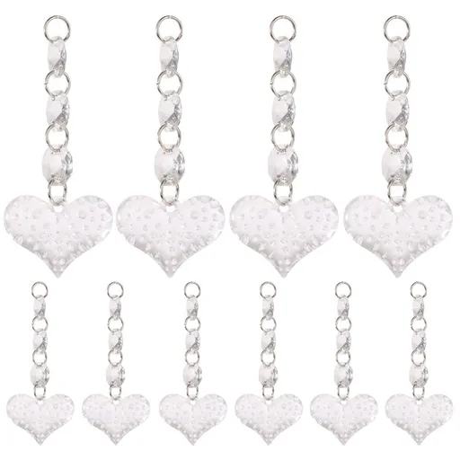 DIY Transparent Acrylic Ball Bead Hanging Pendant Decoration Ornament Accessory (J)