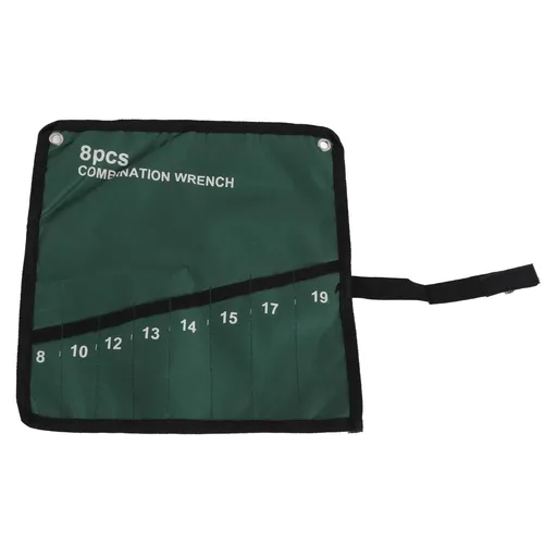 Multi Pocket Canvas Roll Up Tools Storage Bag Spanner Plier Wrench Holder Organizer (8 Pockets)