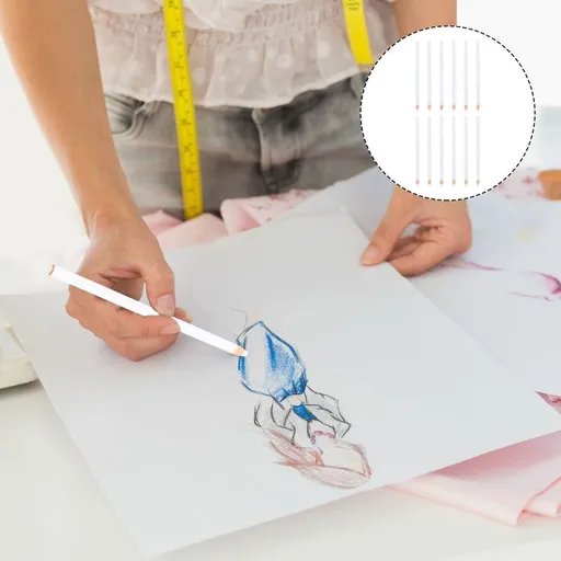 White Peel-Off China Marker Wax Pencil for Fabric, Glass, Metal, Wood Marking and Craft Projects