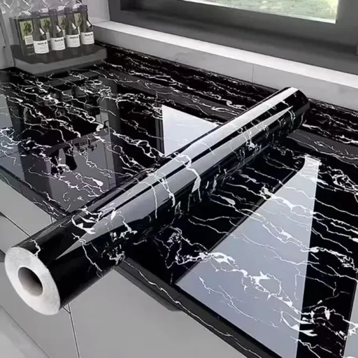 Marble Wall Sticker Waterproof Wallpaper Peel And Stick Tile Self Adhesive Film - BZ02 - Size 400-500CM