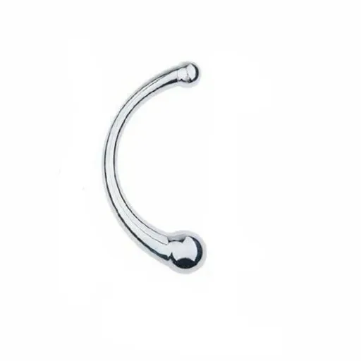 House Of Dasein Double Ended Stainless Steel Butt Plug Dildo Metal Anal Bead Balls - Silver - S