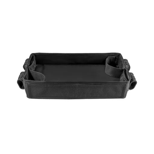 Stroller Snacks Tray for Double Sided Bottom Padding - Storage Mesh Pockets - 2 Kid’s Cup Holders,Oxford cloth+ABS+PU for Eating & Activities