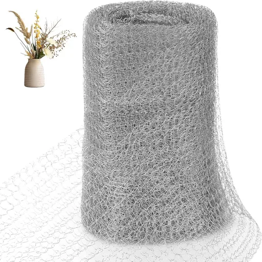 Stainless steel fine mesh - 9 m x 12.7 cm - Insect net - Rodent repellent net - Bird-proof net - Stainless steel mesh - stainless steel metal mesh - for keeping out snails, birds, slugs and insects - Garden protection - silver