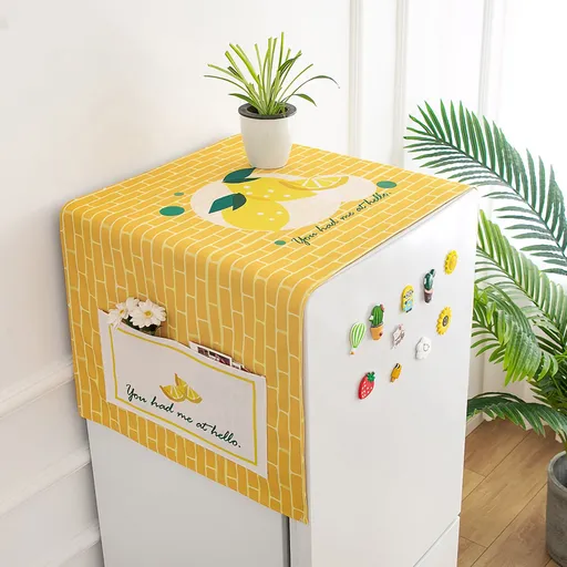 Cotton Linen Dust Protection Cover Fabric Cloth Waterproof General Cover Towel for Home Appliance GB262 45x140 Refrigerator Washing Machine