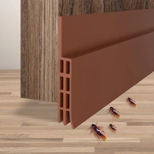 Under Door Draft Stoppers Door Sweep, Door Draft Blocker Under Door Seal Strip for Exterior Interior Doors, Soundproof Bottom Door Gap Filler Noise Stopper Weather Stripping Draft Guard