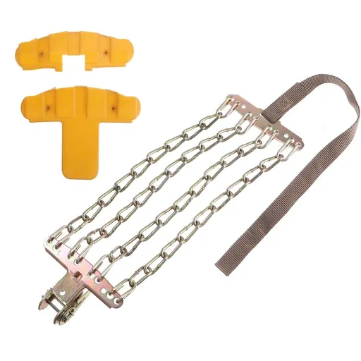 SUV and truck wheels winter snow tire chain 235mm-285mm anti slip ice traction belt wheel with random color