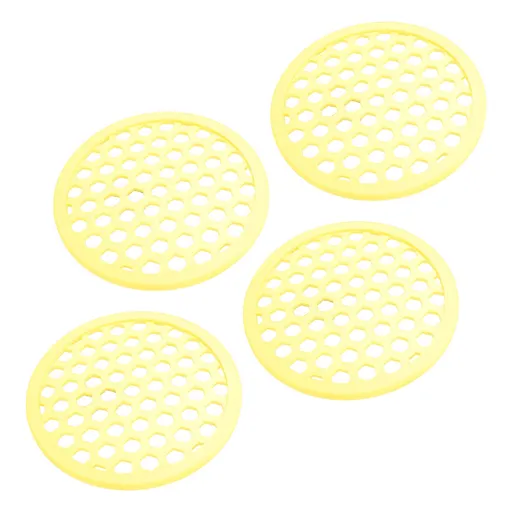 4pcs Floating Bee Island EVA Foam Bee Watering Station Bee Feeder Waterer Pollinator Watering Station Garden Decor Yellow