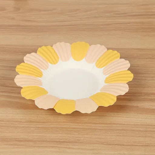 Assorted Color Disposable Paper Plates for Parties and Events, 150pcs Lightweight Dinner Tableware