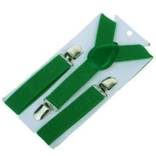Children Y Strap 3 Clips Adjustable Polyester Dark green