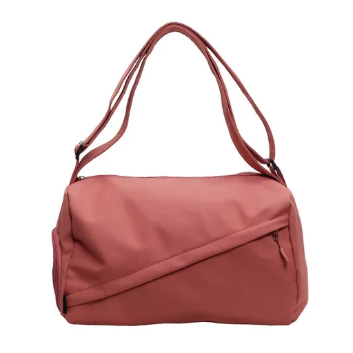 Women's Gym Bag with Shoe Compartment, Waterproof Travel Duffle Bag - Red