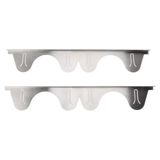 2 Pairs Stove Gap Cover Stainless Steel Retractable Stove Oven Gap Filler Guard Kitchen Counter Side Gap Silver 35cm to 70cm