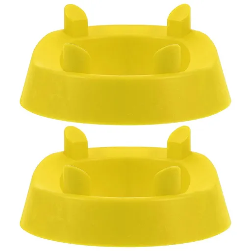 2 Pcs Football Placekicker Kicking Tee Rugby Holder Plastic Rack Stand Training Equipment Yellow