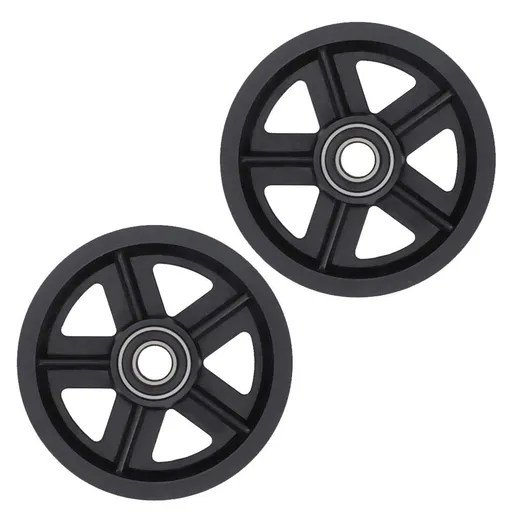 Sliding Door Pulley, Sliding Barn Door Hardware Hanger 2pcs American Barn Door Hanging Rail Pulley Track Roller Kit Black