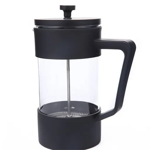 Press Coffee Maker, Heat Resistant Borosilicate Glass with Stainless Steel Filters, 8 Cup, 35 oz, black