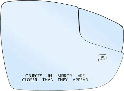 Passenger Right Side Mirror Replacement for 2012-2018 Ford Focus - Side View Heated Convex Mirror Glass with Rear Holder
