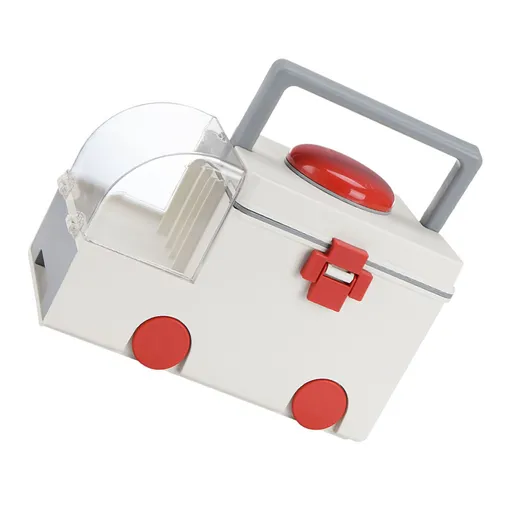 Medicine Storage Box PP AS Ambulance Shaped Portable Aid Kit Container Emergency Medicine Organizer with Handle for Home
