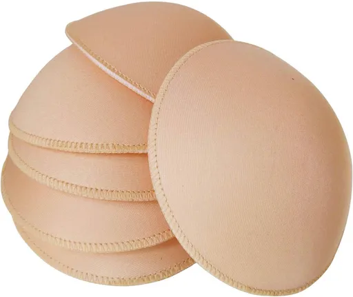 3 Pairs Round Seam Women's Removable Sports Yoga Bra pad, Bikini Top Bra Pads Insert