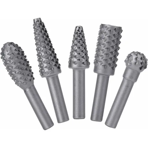 ROtary Burr Set Power Tools Wood Grinding Solid Steel Rasp Carbide Wood Carving Tool For Drill Bits For Polishing And