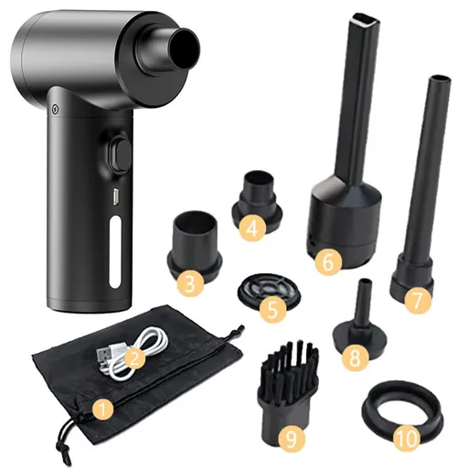 Compressed Wireless Air Duster Dust Blowing Guns CleaningsCordless Lightweight For Motor Fit For Different Devices Cleaning
