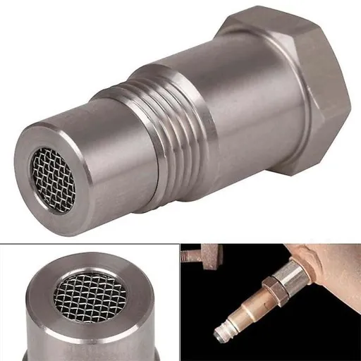 Car CEL Fix Check Engine Light Eliminator Oxygen O2 Sensor Adapter M18x1.5, Stainless Steel + Steel material, automotive replacement use