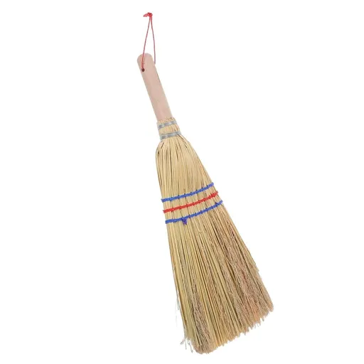 Outdoor Floor Broom with Moisture Resistant Bristles for Deck Use