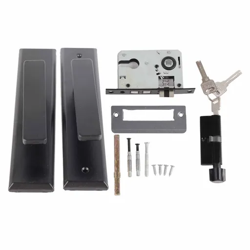 Universal Door Handle Lock Set Aluminum Alloy Mute Bedroom Door Lock for Home Household