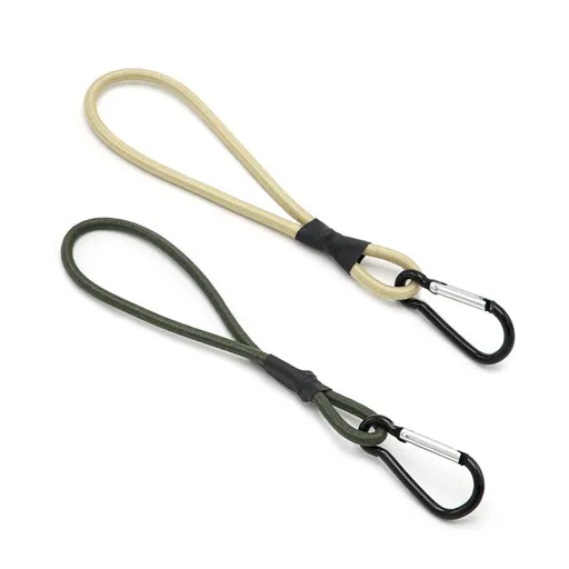 Cord Multifunctional Camping Rope Carabiner Elastic Rope Heavy-Duty Strap Strong Elastic Rope Lightweight Portable -2pcs