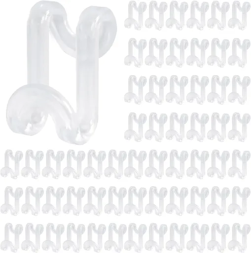 Hanger Hooks Space Saving, 60PCS Clothes Hanger Connector Hooks Closet Space Savers for Hanging Clothes, Clear