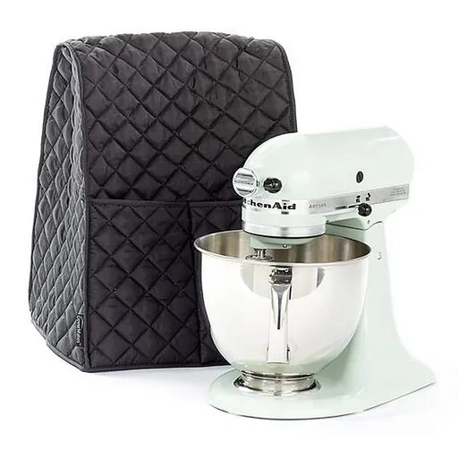 Tilt-Head Stand Mixer, Dust Cover with Pockets for Accessories.Dust cover for household mixer(BLACK)