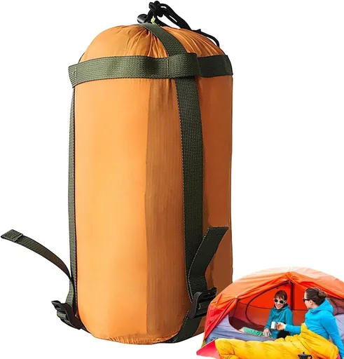 Compression bag - Sleeping bag compression bag - Sleeping bag storage bag - Storage bag - Backpacking storage bags - Portable sleeping bag storage bag - Lightweight backpack bag - Camping storage bag - for travel, camping and outdoor backpacking - Or