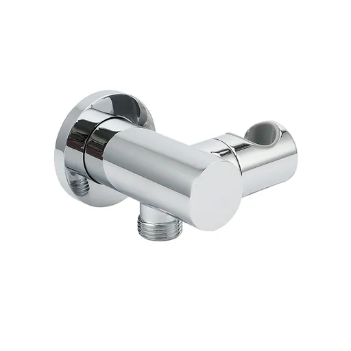 Brass Water Inlet Connector Handheld Shower Head Hose Swivel Bracket Holder Wall Elbow
