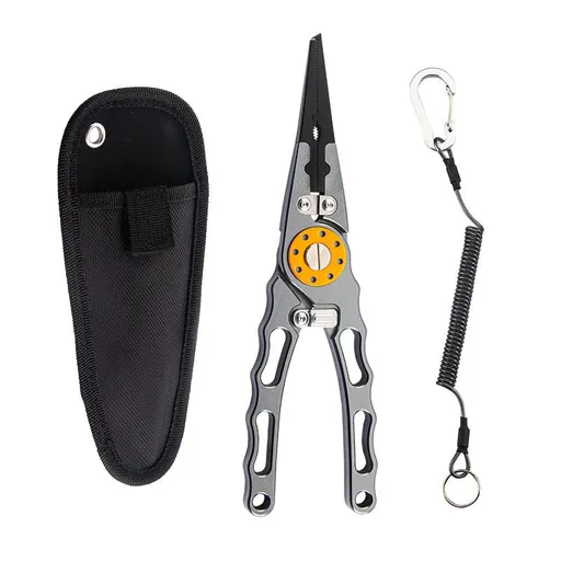 Outdoor Aluminum Fishing Lure Clip,Grey